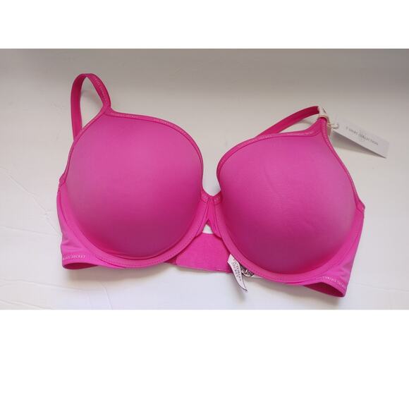 Victoria's Secret Bra T-Shirt Pushup Full Coverage 34DD NWT Pink - Picture 1 of 5